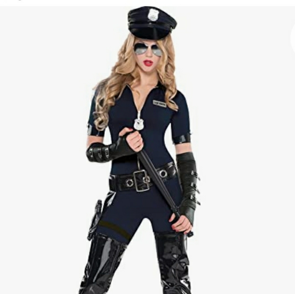 Sexy Traffic Stop Costume 4-Piece Suit, Size XL